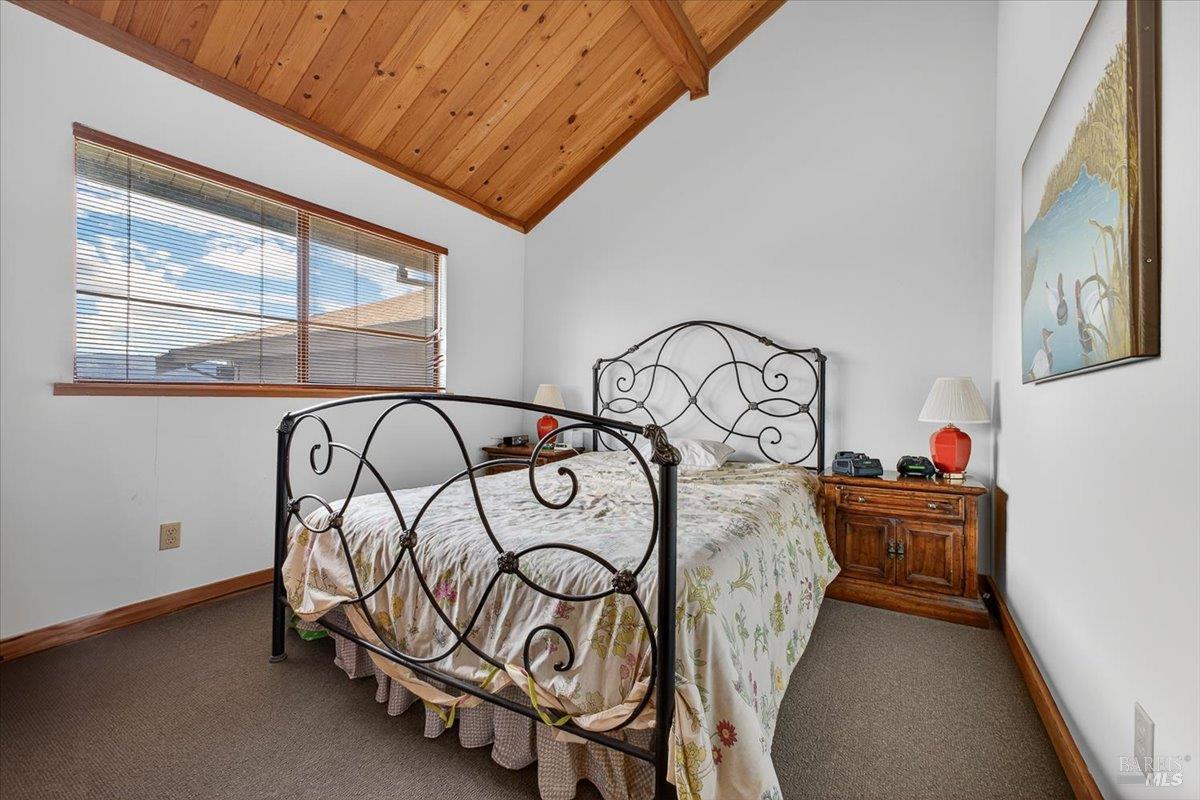 23881 Walling Road Geyserville, CA 95441 - Photo 16 of 40 a view of a hallway with a bed and the window