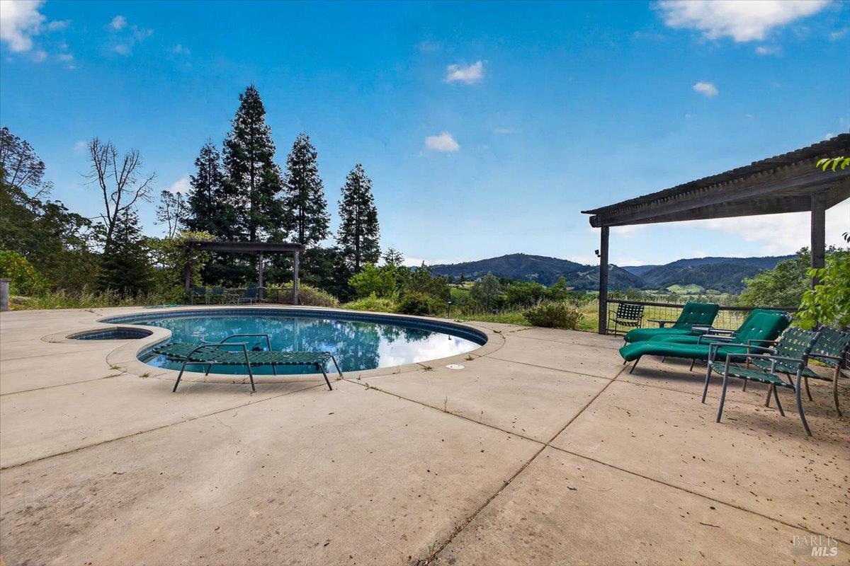 23881 Walling Road Geyserville, CA 95441 - Photo 29 of 40 a view of swimming pool with seating space