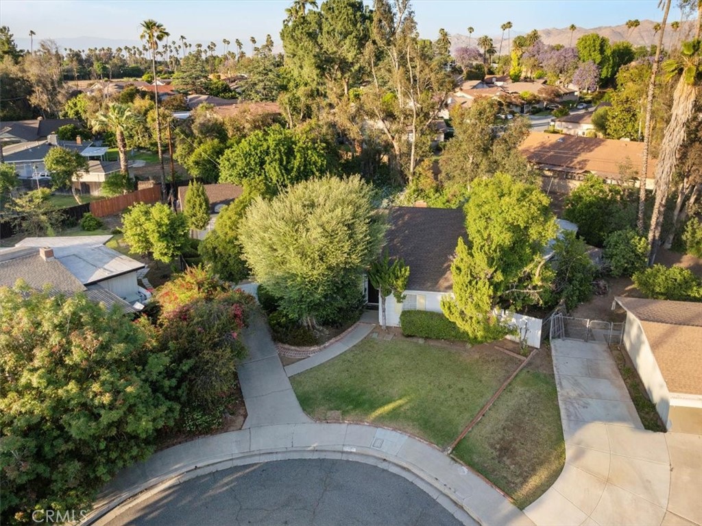 2807 Wyoming Way Riverside, CA 92506 - Photo 33 of 40 an aerial view of a house with a yard basket ball court and outdoor seating