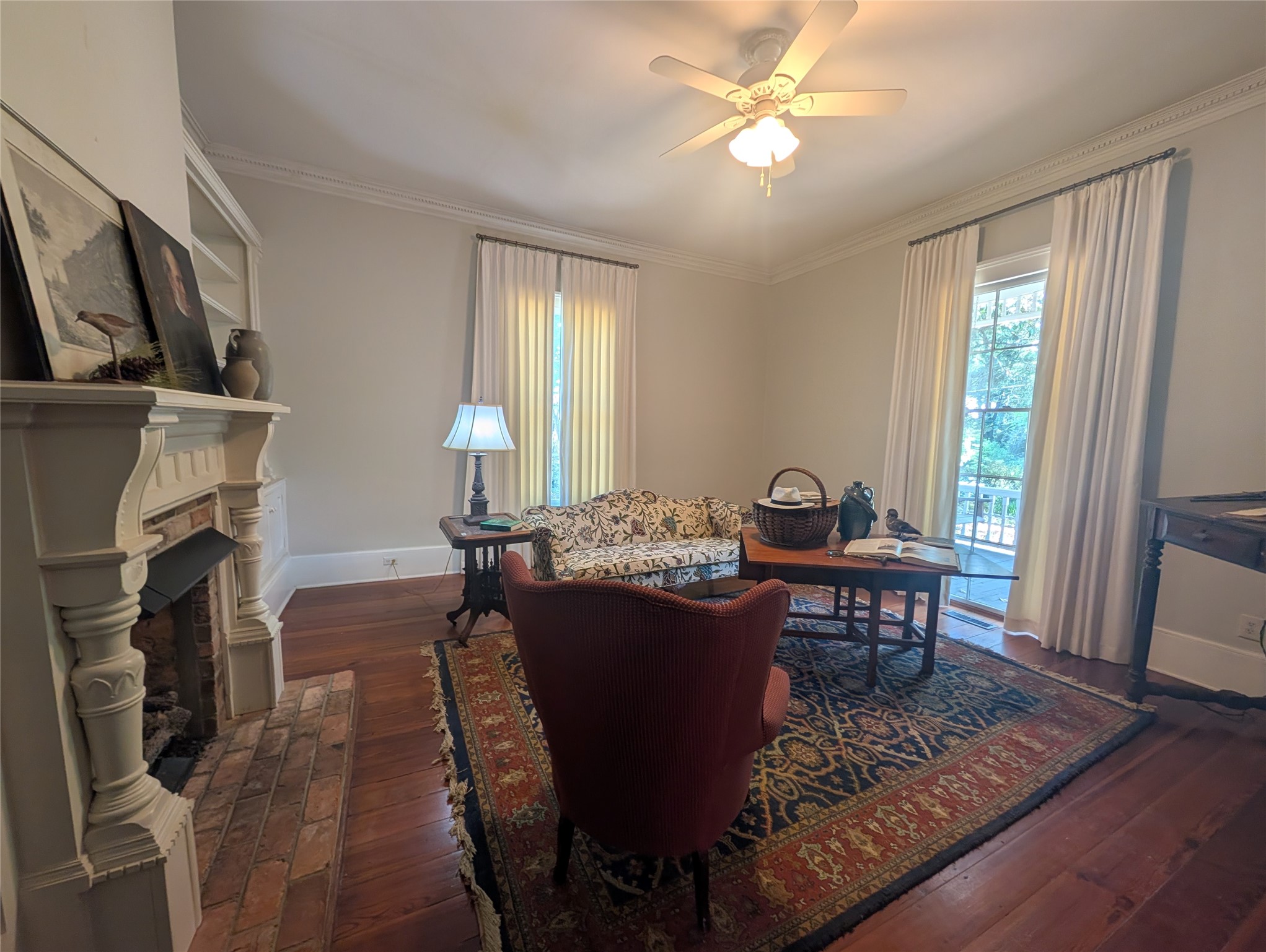 414 Spring Street Washington, GA 30673 - Photo 30 of 42 a view of a dining room with furniture window and wooden floor