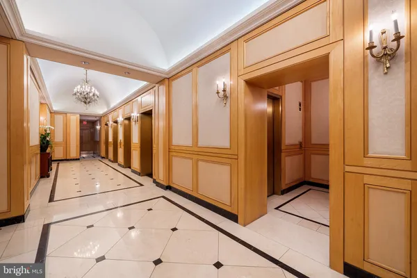 a view of an entrance of the building