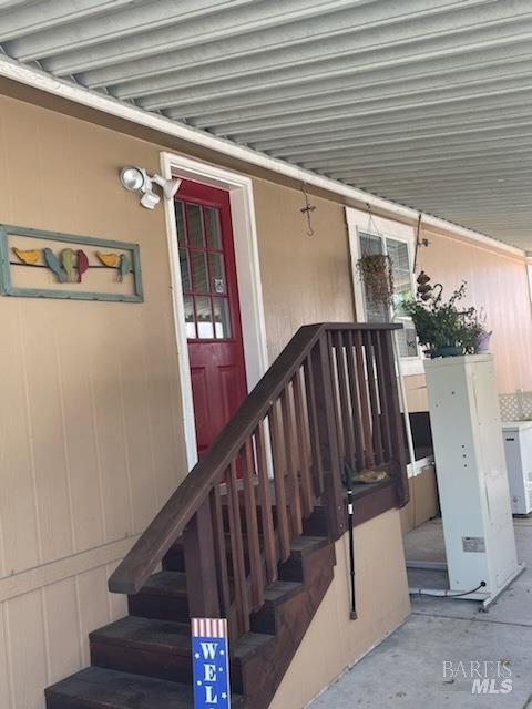 54 Norfolk Drive Santa Rosa, CA 95401 - Photo 18 of 57 a view of stairs and with wooden floor