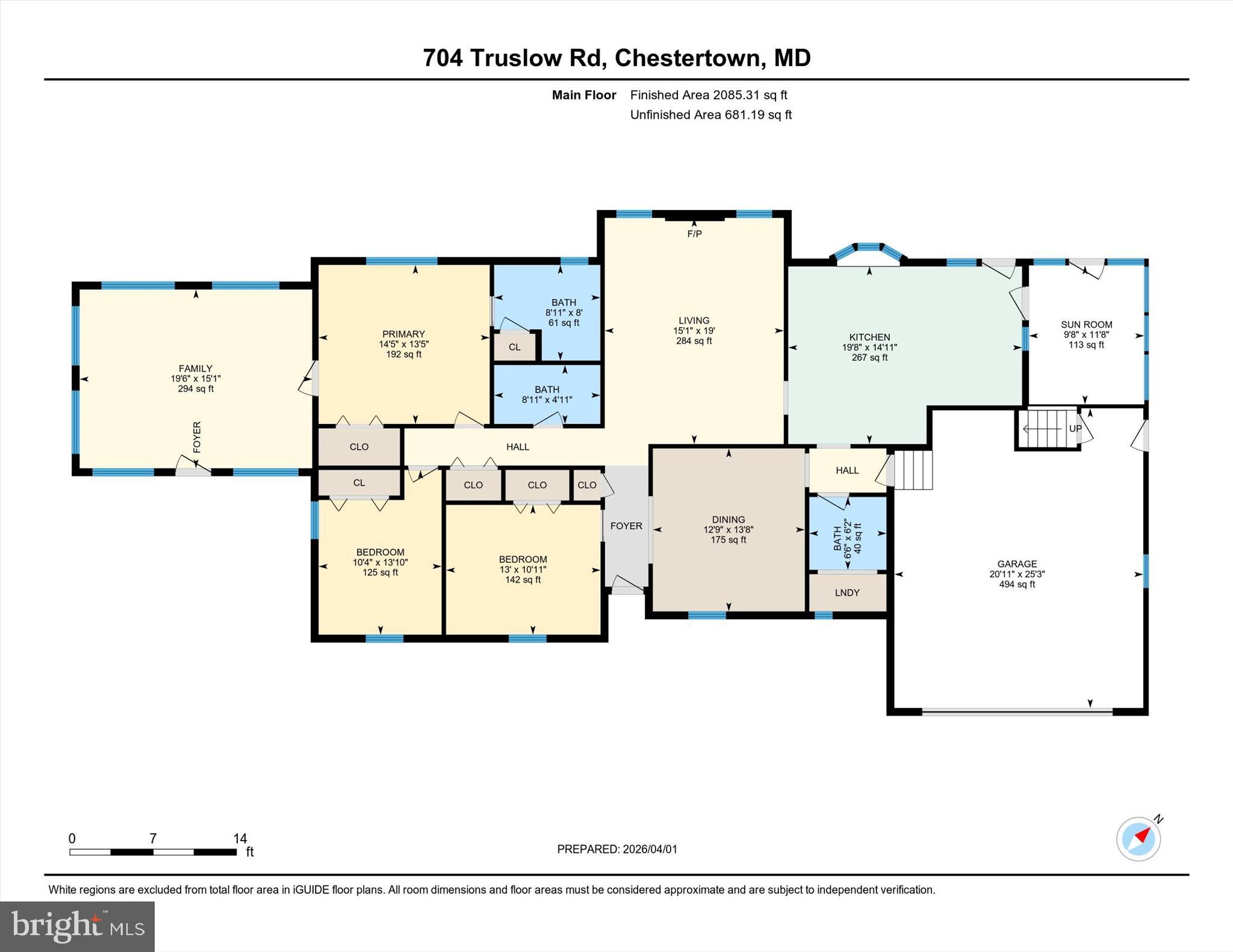 704 Truslow Road Chestertown, MD 21620 - Photo 43 of 43 Floor Plan
