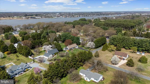 an aerial view of residential house with outdoor space