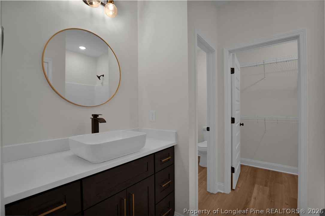 116 Surveyor Street Raeford, NC 28376 - Photo 23 of 45 a bathroom with a sink and a mirror