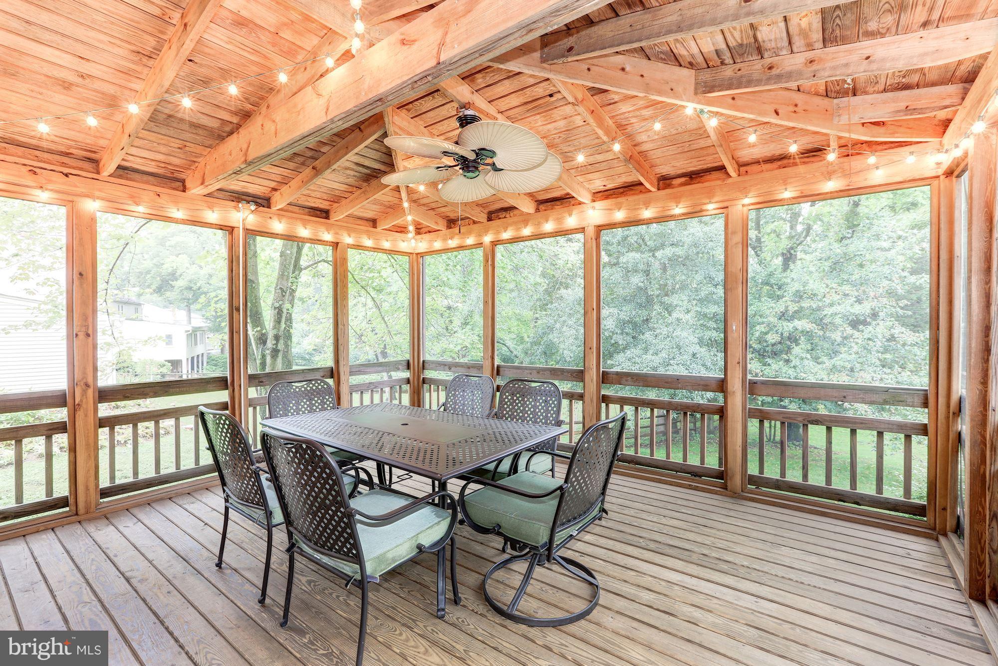 14800 Pebblestone Drive Silver Spring, MD 20905 - Photo 24 of 30 Screened Porch w/ Vaulted Ceilings