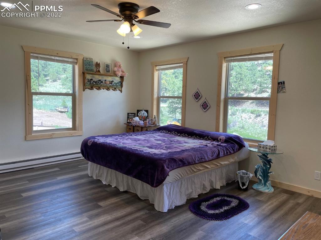 188 Keepsake Loop Westcliffe, CO 81252 - Photo 15 of 37 a spacious bedroom with a bed and wooden floor