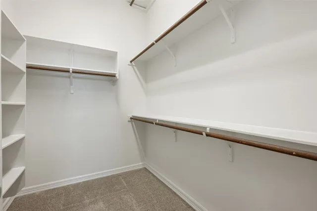 a close view of closet