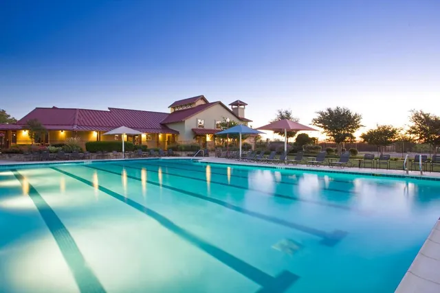 a view of a lake with houses