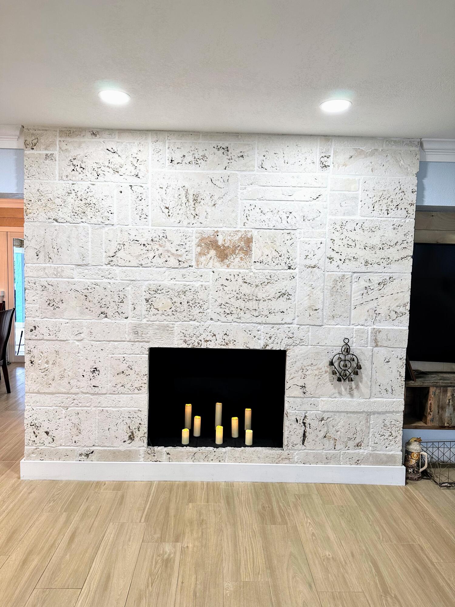 469 Northeast 30th Street Boca Raton, FL 33431 - Photo 4 of 24 a view of fireplace with wooden floor