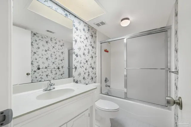 a view of a park with swings