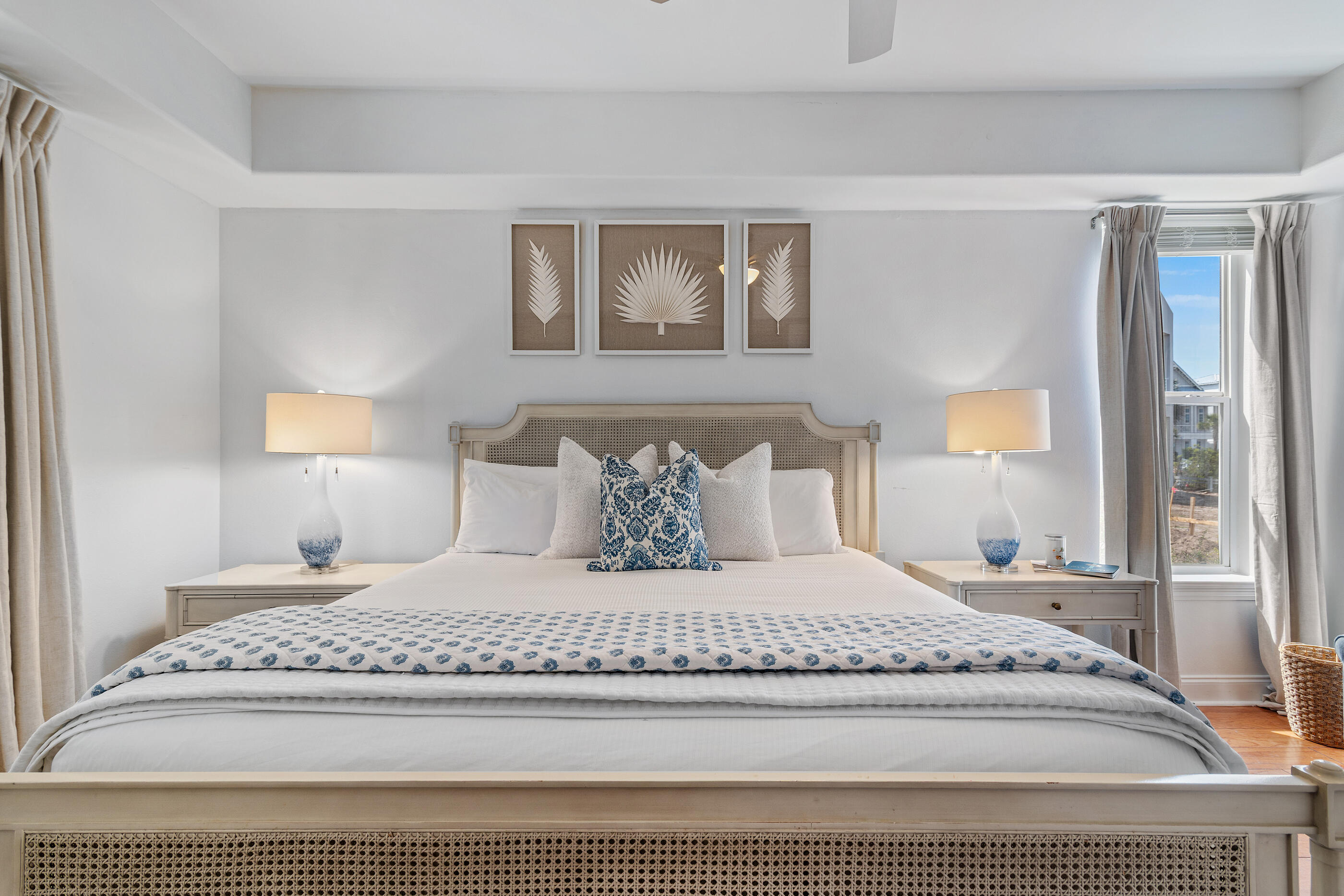 34 Beachside Drive Santa Rosa Beach, FL 32459 - Photo 36 of 65 a bedroom with a large bed and a night stand