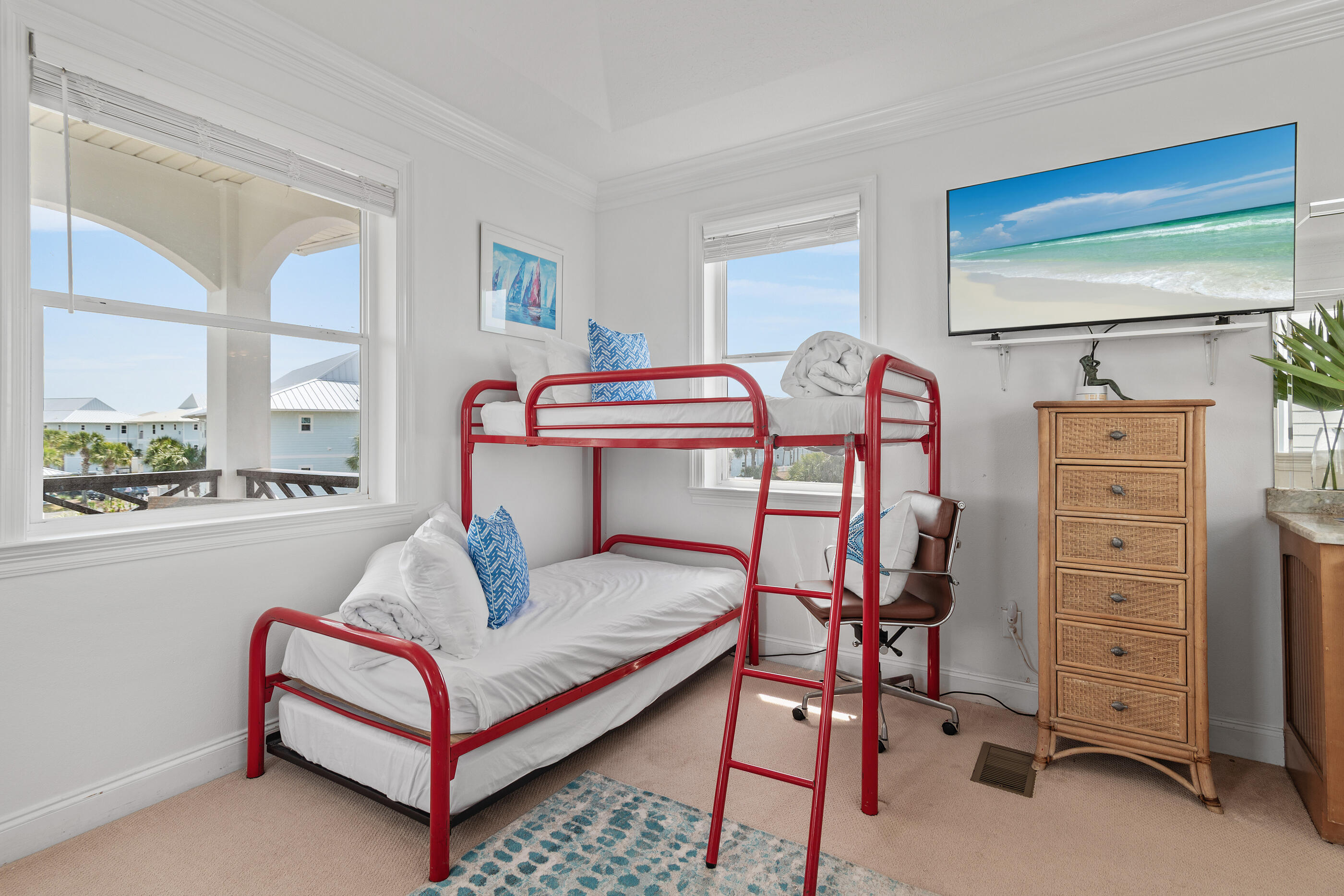 34 Beachside Drive Santa Rosa Beach, FL 32459 - Photo 39 of 65 a bedroom with a bed and a dresser