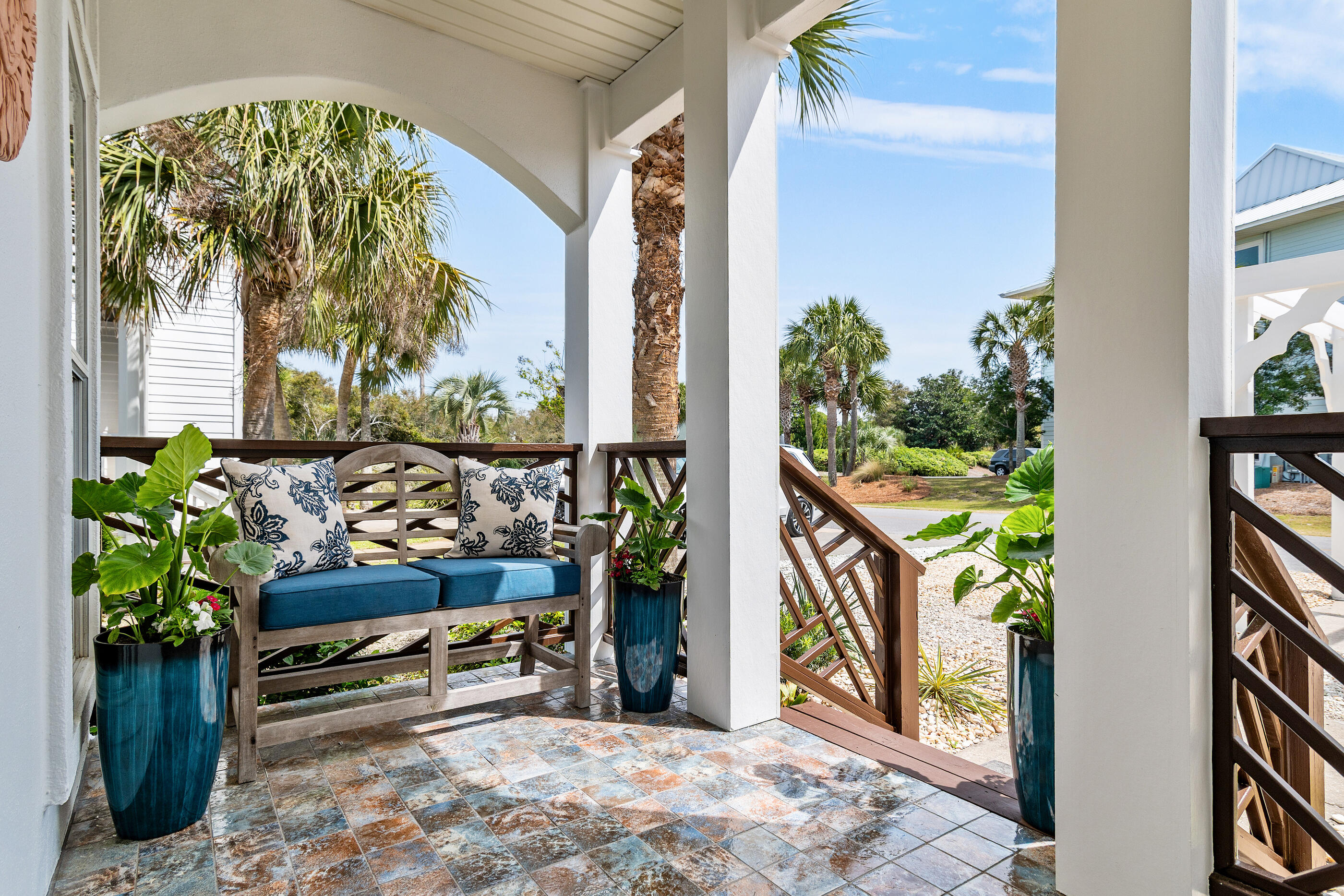 34 Beachside Drive Santa Rosa Beach, FL 32459 - Photo 6 of 65 a view of sitting area with a bench