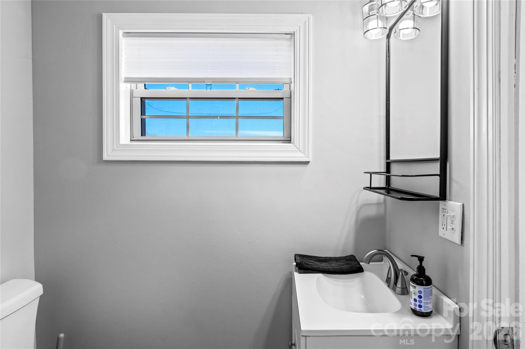 2432 Holcomb Road Yadkinville, NC 27055 - Photo 22 of 37 a bathroom with a sink and a window