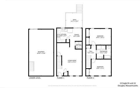 $299,900 | 22 Eagle Drive, Unit 22, Douglas, MA 01516