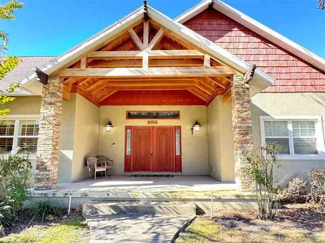 a front view of a house