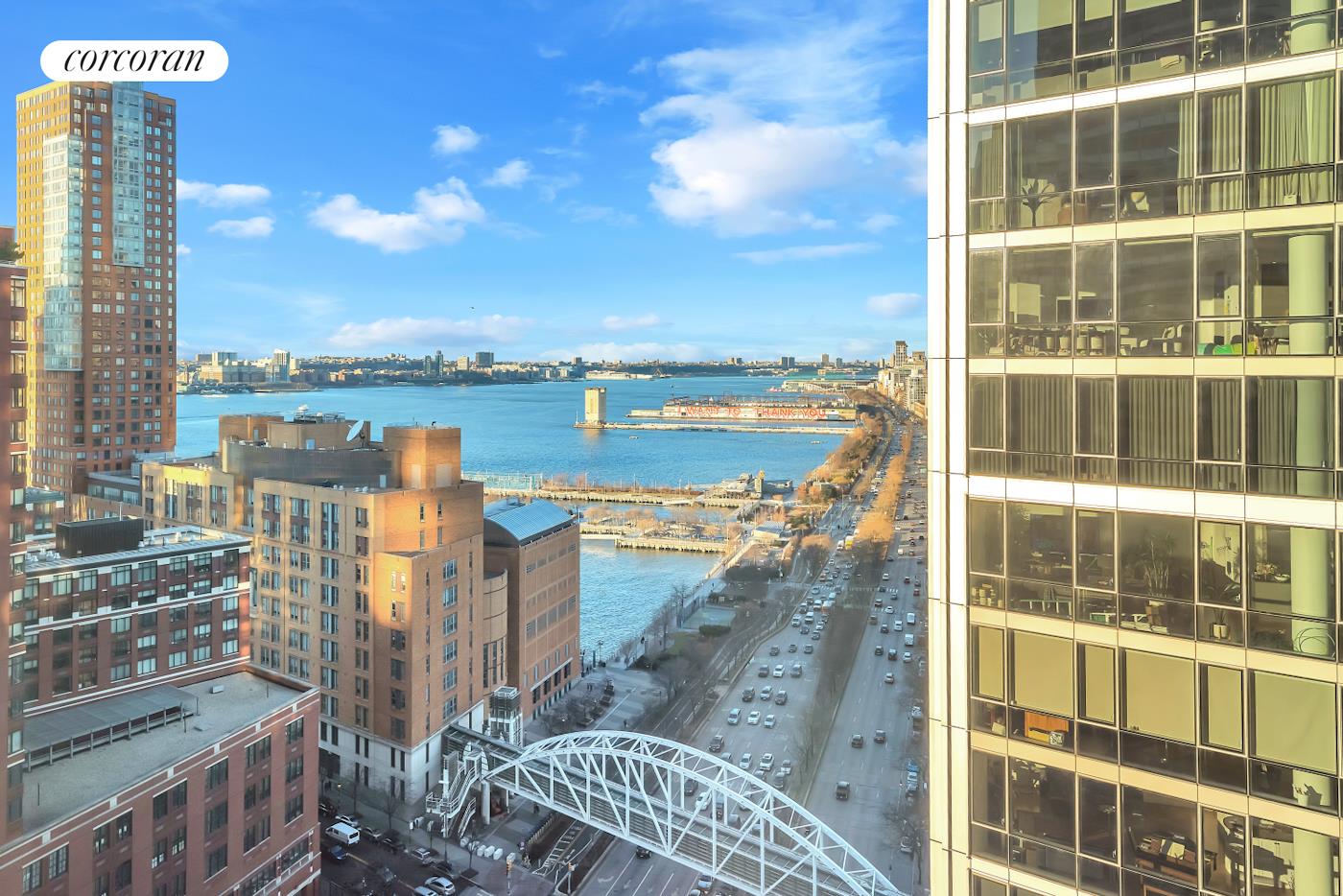 101 Warren Street, Unit 1720 Manhattan, NY 10007 - Photo 14 of 21 a view of a city with a lake