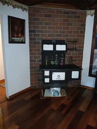 a large bed in a bedroom