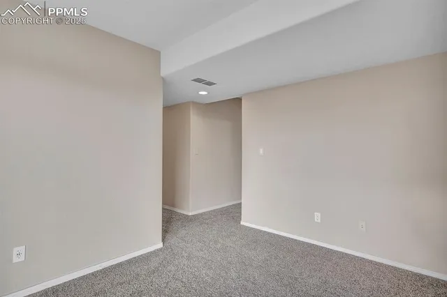 a view of an empty room