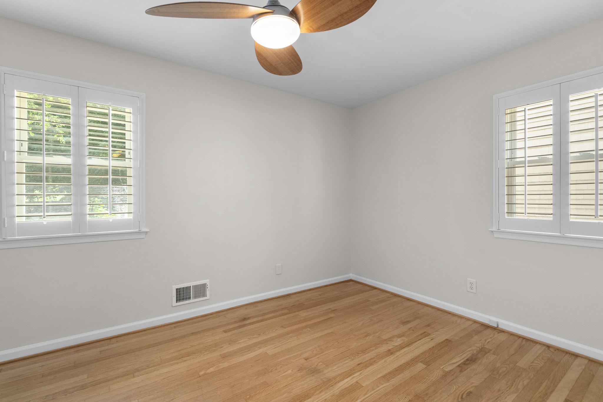 513 Park Road Rockville, MD 20850 - Photo 13 of 43 Sunlit Primary Bedroom with Plantation Shutters