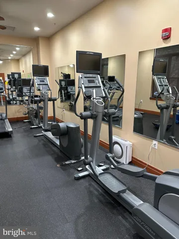 a view of a refrigerator with wooden door