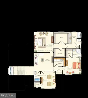 a picture of a floor plan