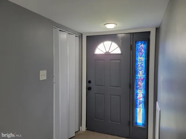 a view of an entryway door