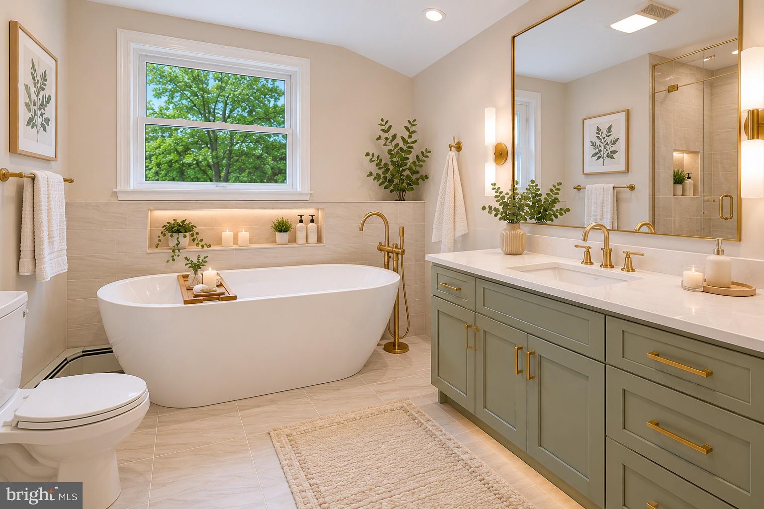 681 Brintons Bridge Road West Chester, PA 19382 - Photo 37 of 64 AI-Generated Version of Primary Bath Remodel