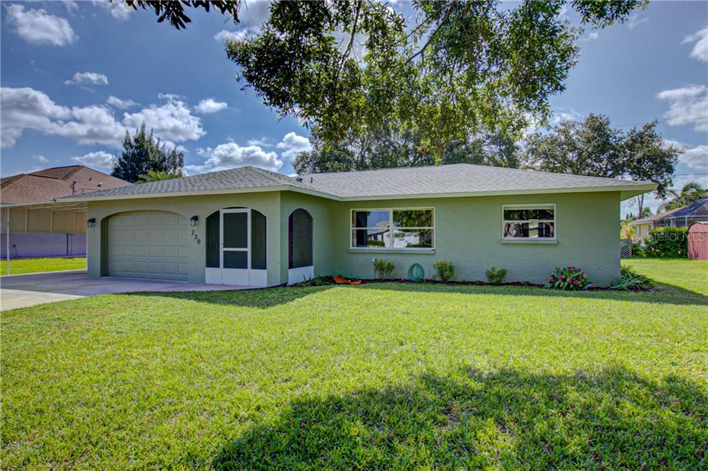 230 Altair Road Venice, FL 34293 - Photo 1 of 1 Welcome Home! Featuring Newer Roof (2017), Newly Painted Exterior, Exterior lights are on astronomical timer and the closet/front entry lights are on motion sensors (depending on ambient light and/or time of day), covered parking and plenty of parking space in the driveway!