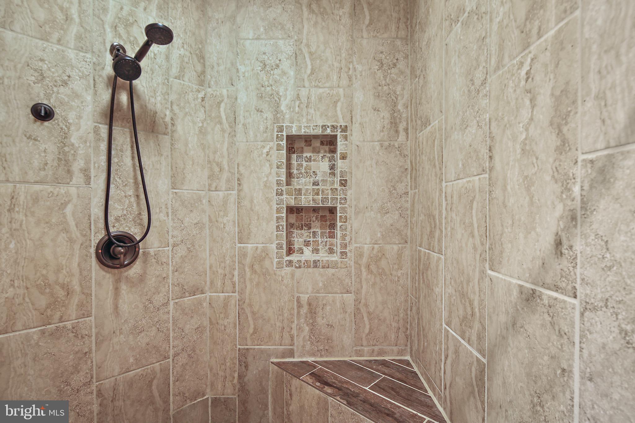 750 Barts Church Road Hanover, PA 17331 - Photo 18 of 56 Primary Bath with Custom Tile Surround & Bench