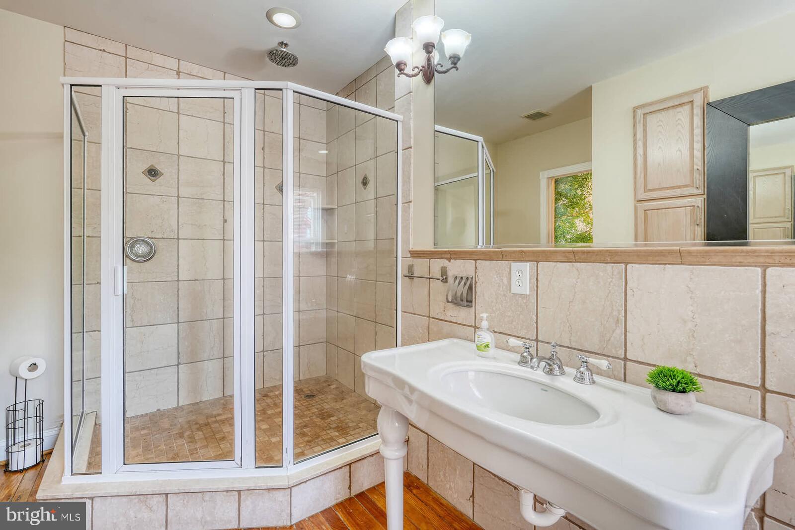 1402 Light Street Baltimore, MD 21230 - Photo 32 of 60 a bathroom with a sink and a mirror