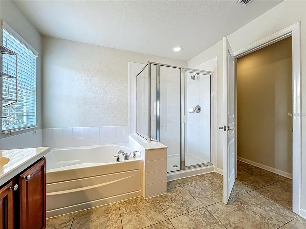 13225 Charfield Street Windermere, FL 34786 - Photo 16 of 40 a bathroom with a bathtub and a shower