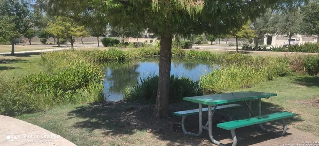 a water fountain in the middle of a lake