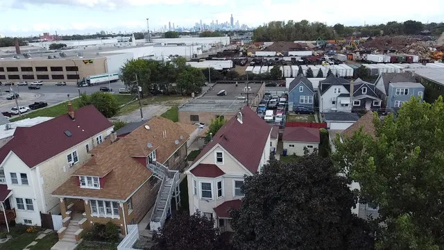 a view of a city in the middle of a city