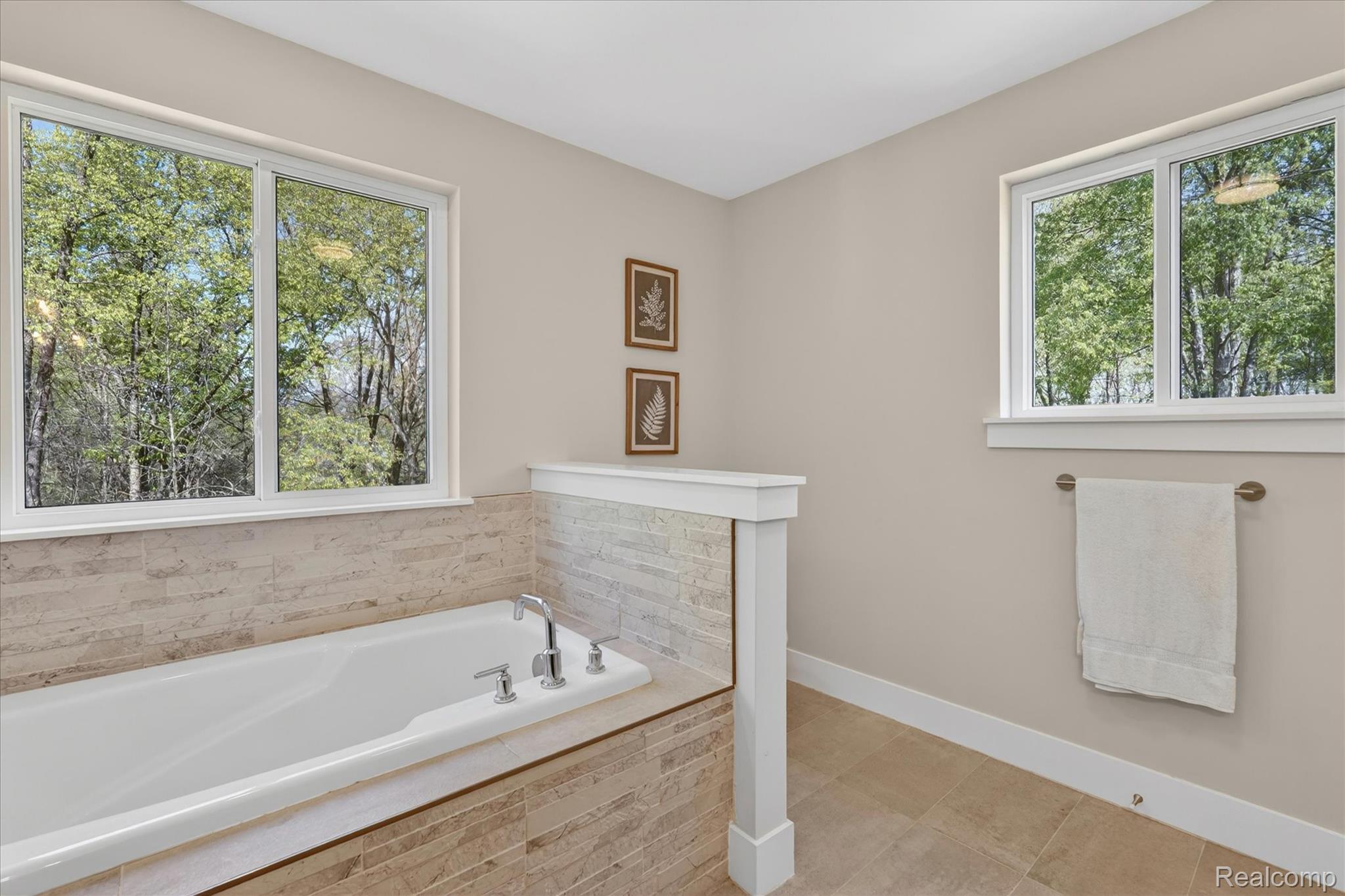 8130 Hinchey Road Pinckney, MI 48169 - Photo 28 of 62 Full bathroom featuring a bath and light tile patterned floors
