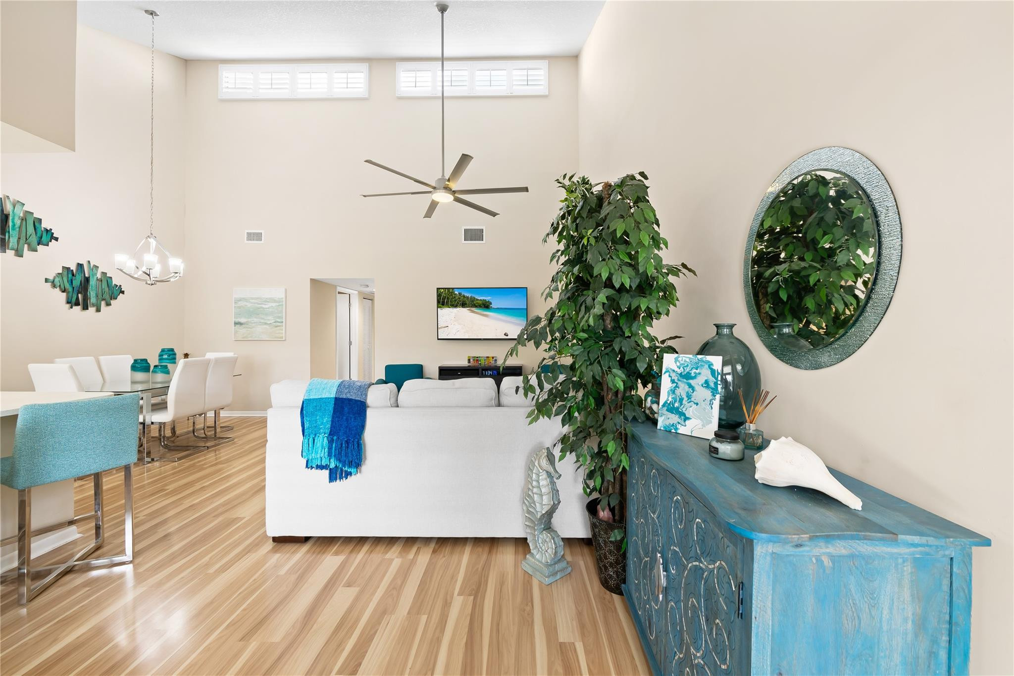 14067 Nesting Way, Unit C Delray Beach, FL 33484 - Photo 13 of 32 a living room with furniture and a potted plant