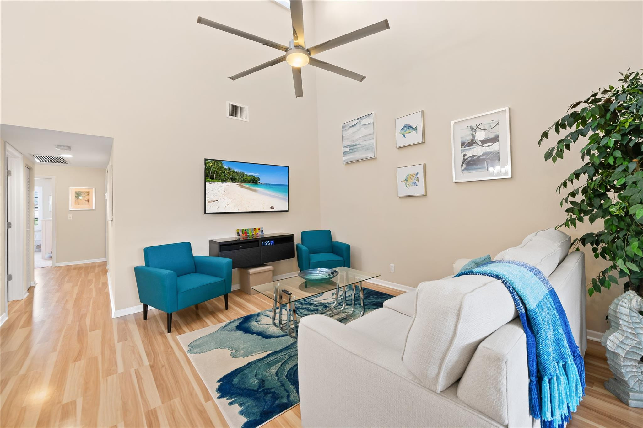 14067 Nesting Way, Unit C Delray Beach, FL 33484 - Photo 10 of 32 a living room with furniture and a rug