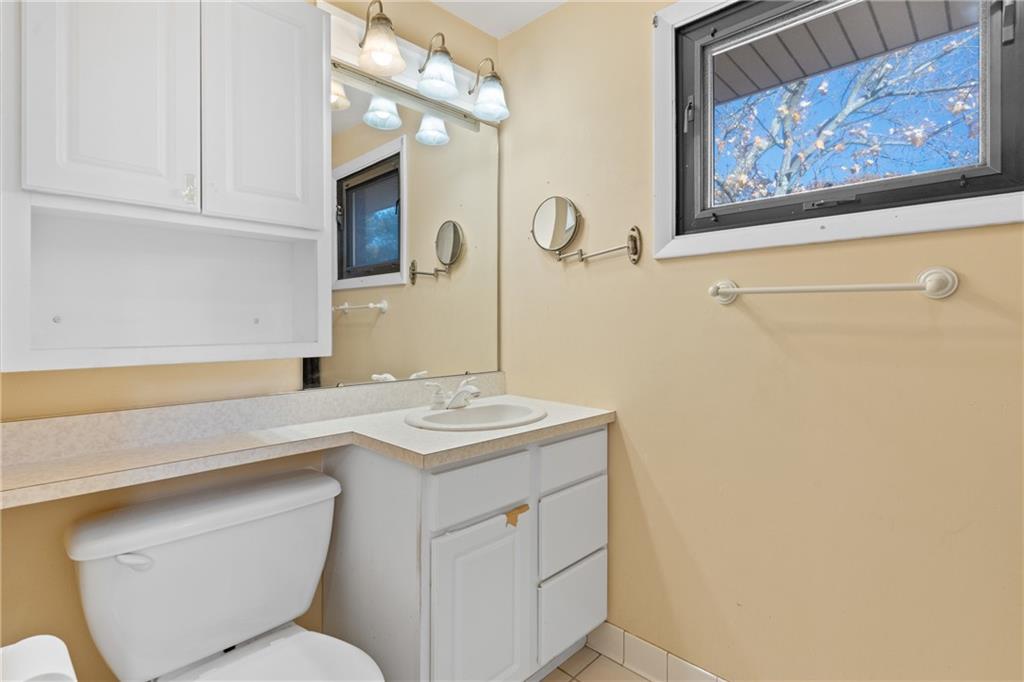 304 West Starz Road Cheswick, PA 15024 - Photo 24 of 48 a bathroom with a toilet sink and mirror