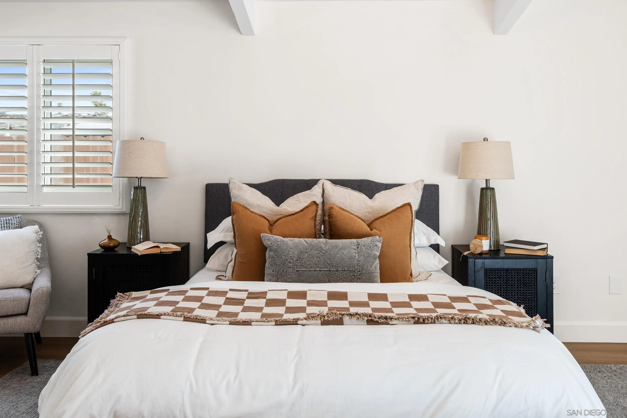 3448 Larga Circle San Diego, CA 92110 - Photo 15 of 36 a bedroom with a bed and window