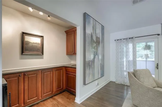 a view of livingroom with furniture and windows