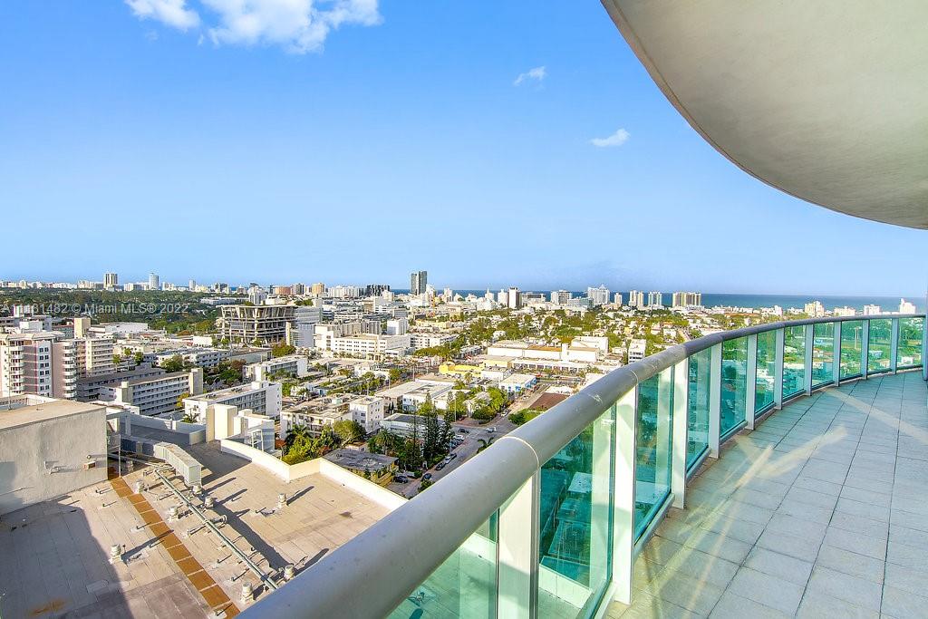 1500 Bay Road, Unit C2312 Miami Beach, FL 33139 - Photo 9 of 20 a view of balcony with city