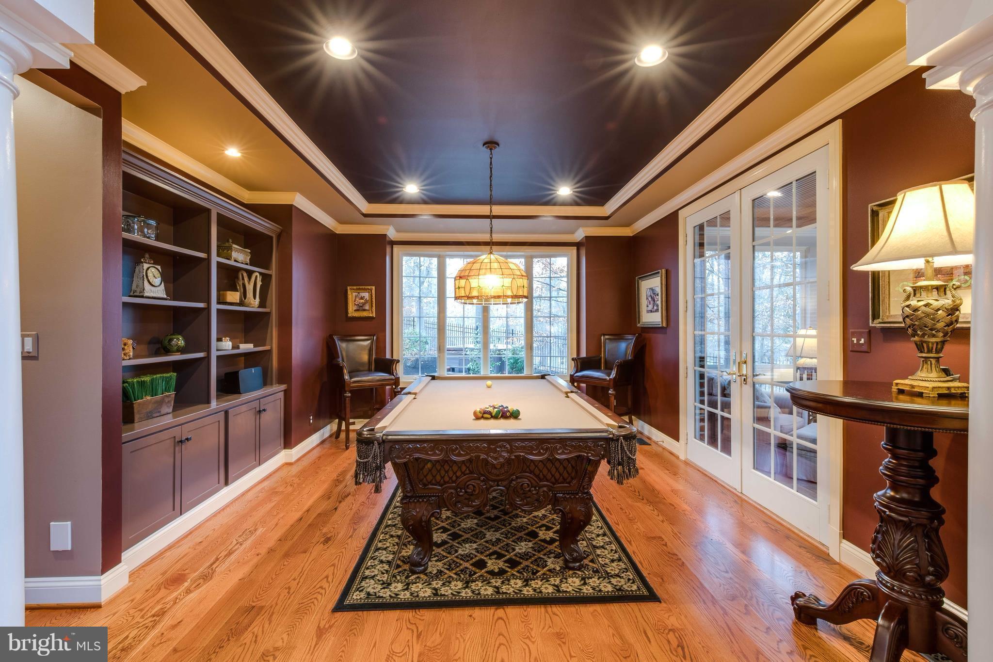 30 Colony Crossing Edgewater, MD 21037 - Photo 4 of 30 Billiards room trav ceiling French doors to porch