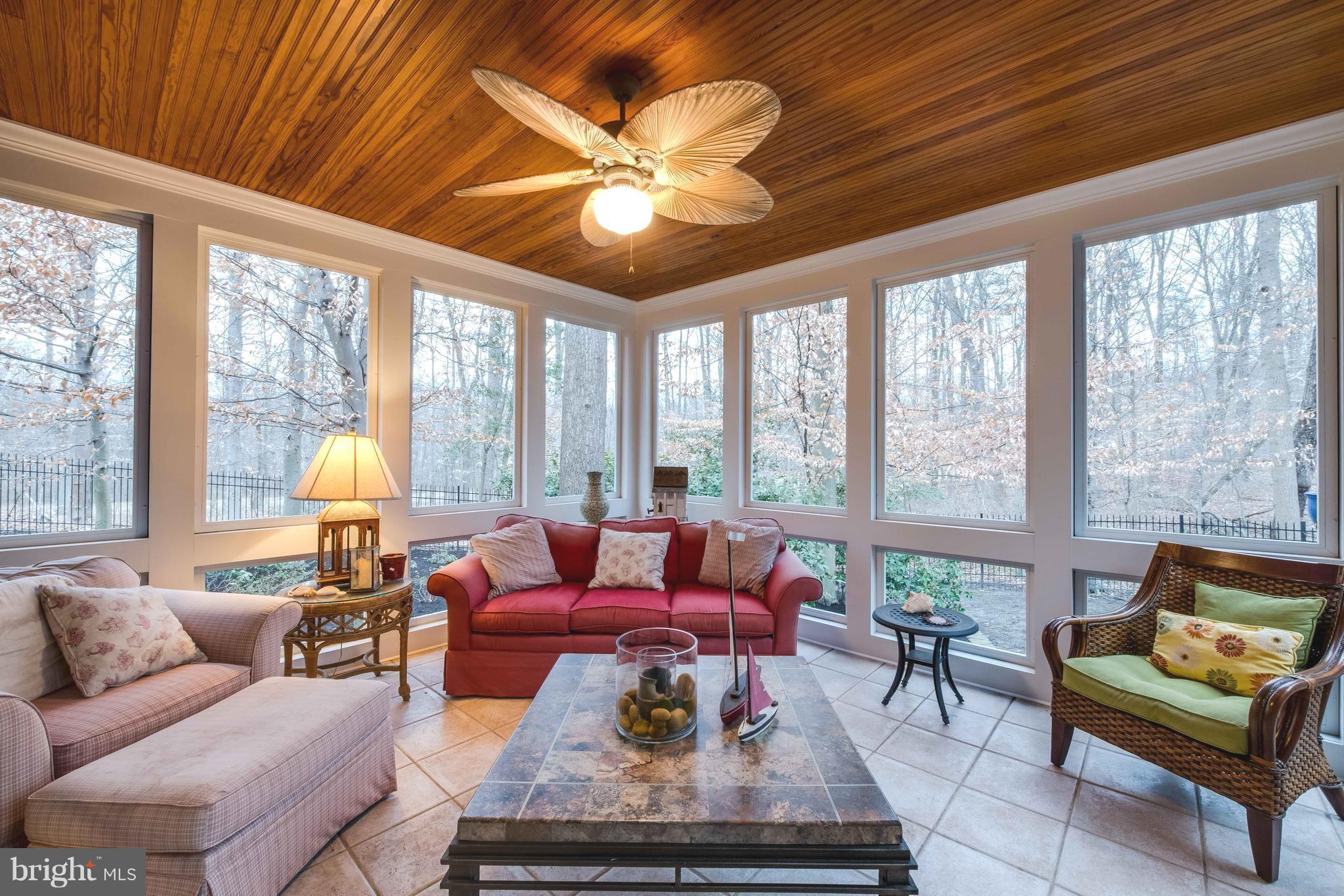 30 Colony Crossing Edgewater, MD 21037 - Photo 6 of 30 Screened porch w/ cedar ceiling, access to deck