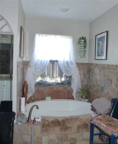 a room with a couch and a table