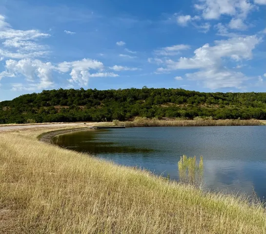 a view of lake with city view