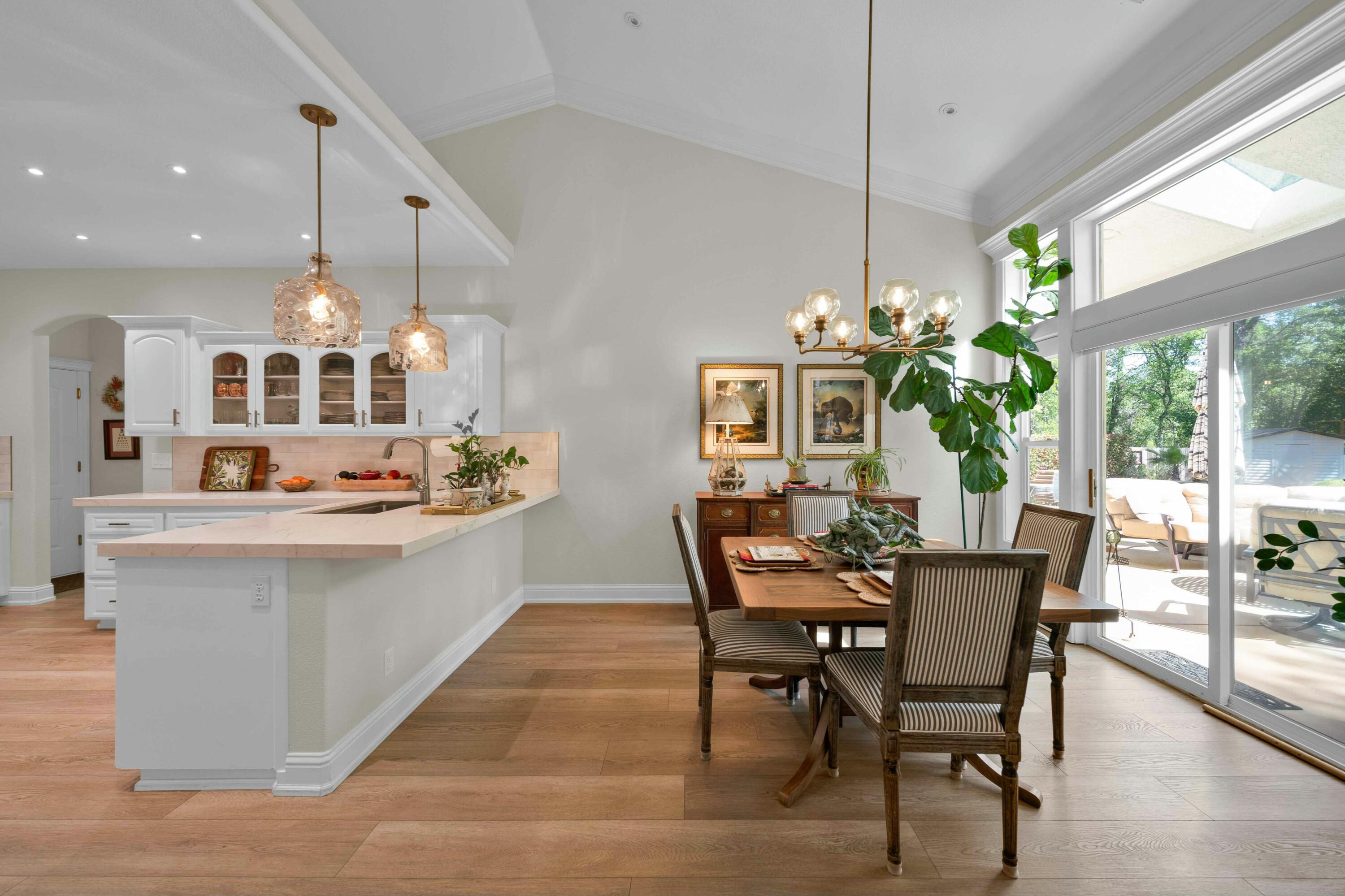 4045 Mt Whitney Way Redding, CA 96002 - Photo 21 of 78 a view of a dining room with furniture window and outside view