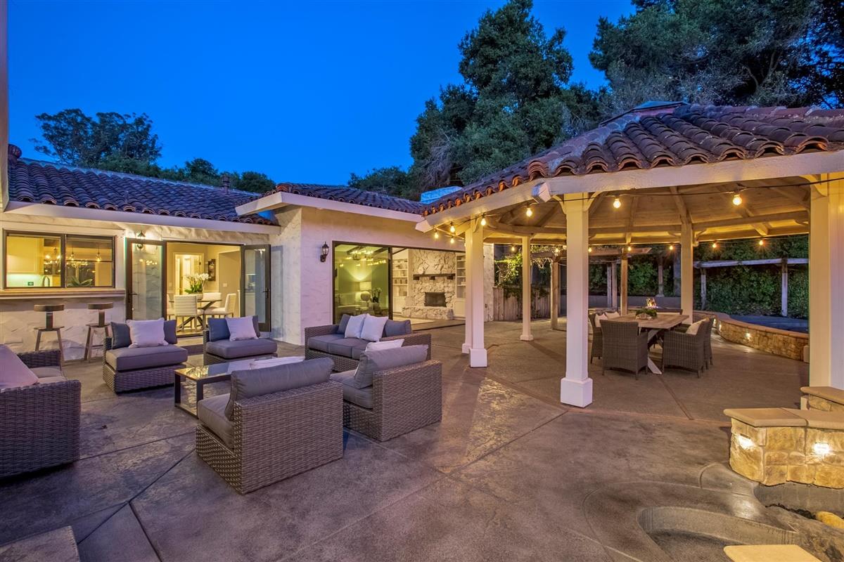14355 Quito Road Saratoga, CA 95070 - Photo 45 of 50 a view of living room with patio furniture and potted plants