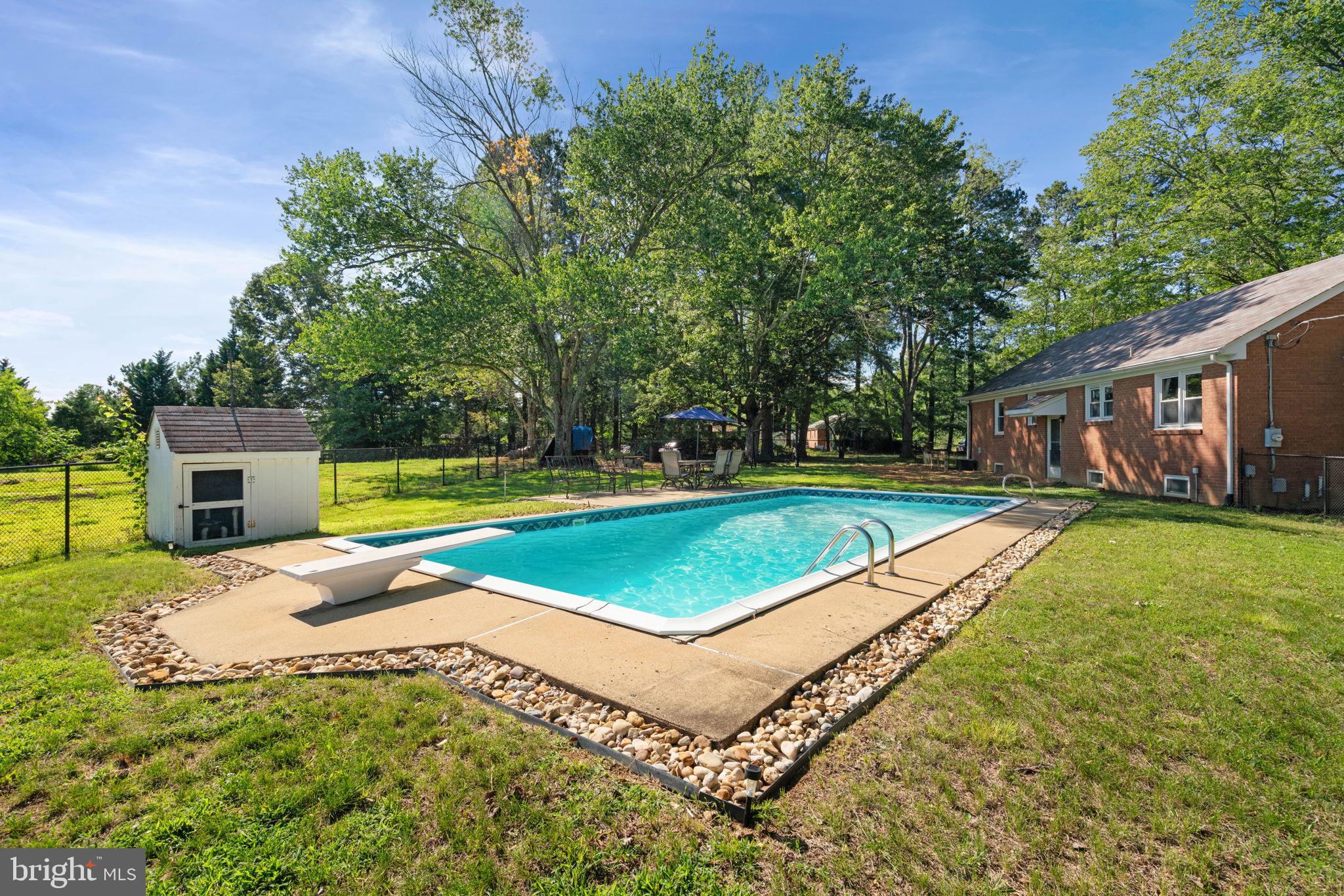 4921 Dumfries Road Catlett, VA 20119 - Photo 19 of 25 Private Pool with Plenty of Outdoor Space.