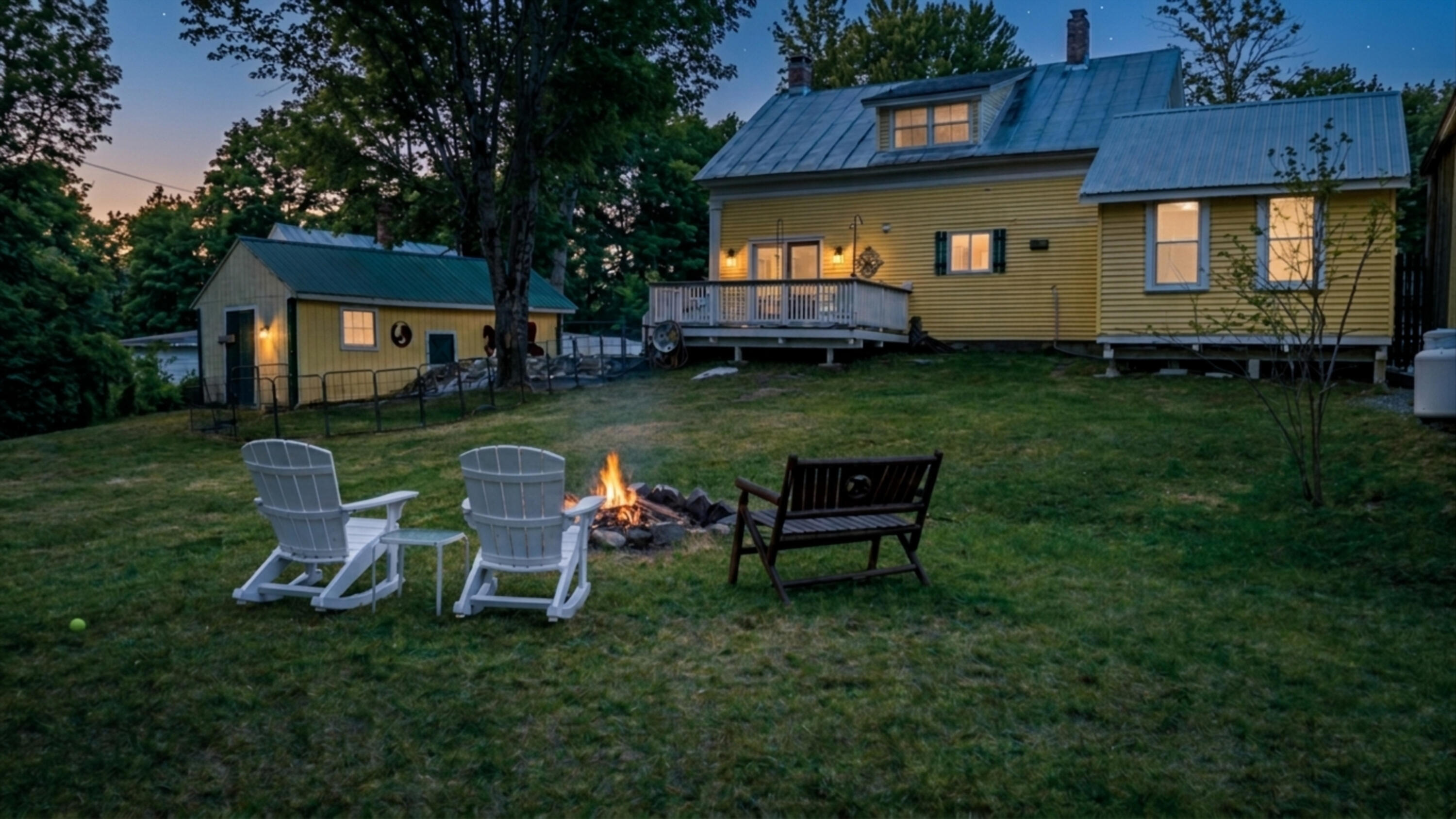 13 Hall Street Anson, ME 04958 - Photo 24 of 32 Backyard w flame edited